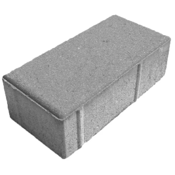 Брусчатка «Кирпич» 200x100x80 (3,68 кг.) серая